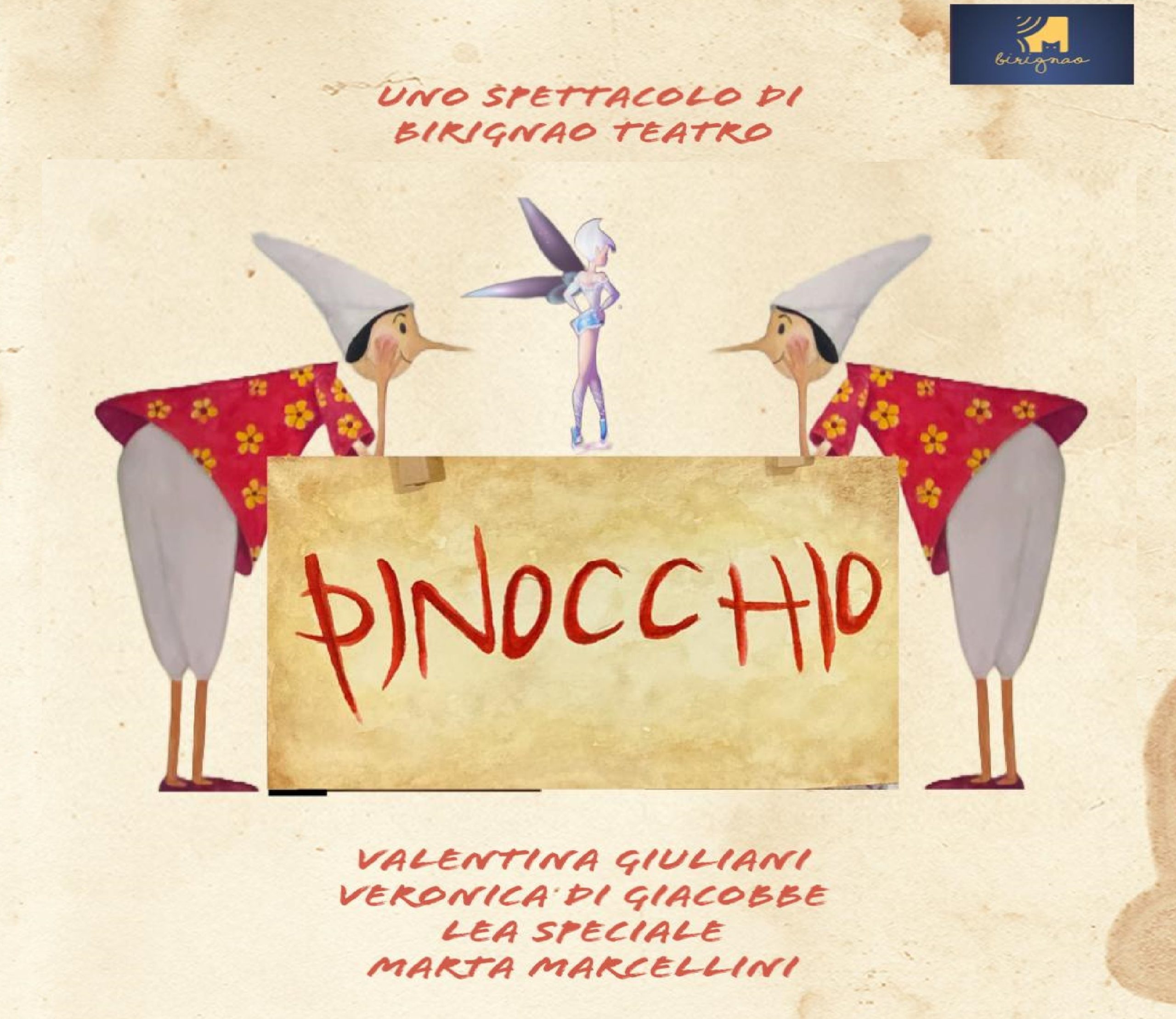 Scandriglia, 17 novembre: la Compagnia Birignao porta in scena “Pinocchio”