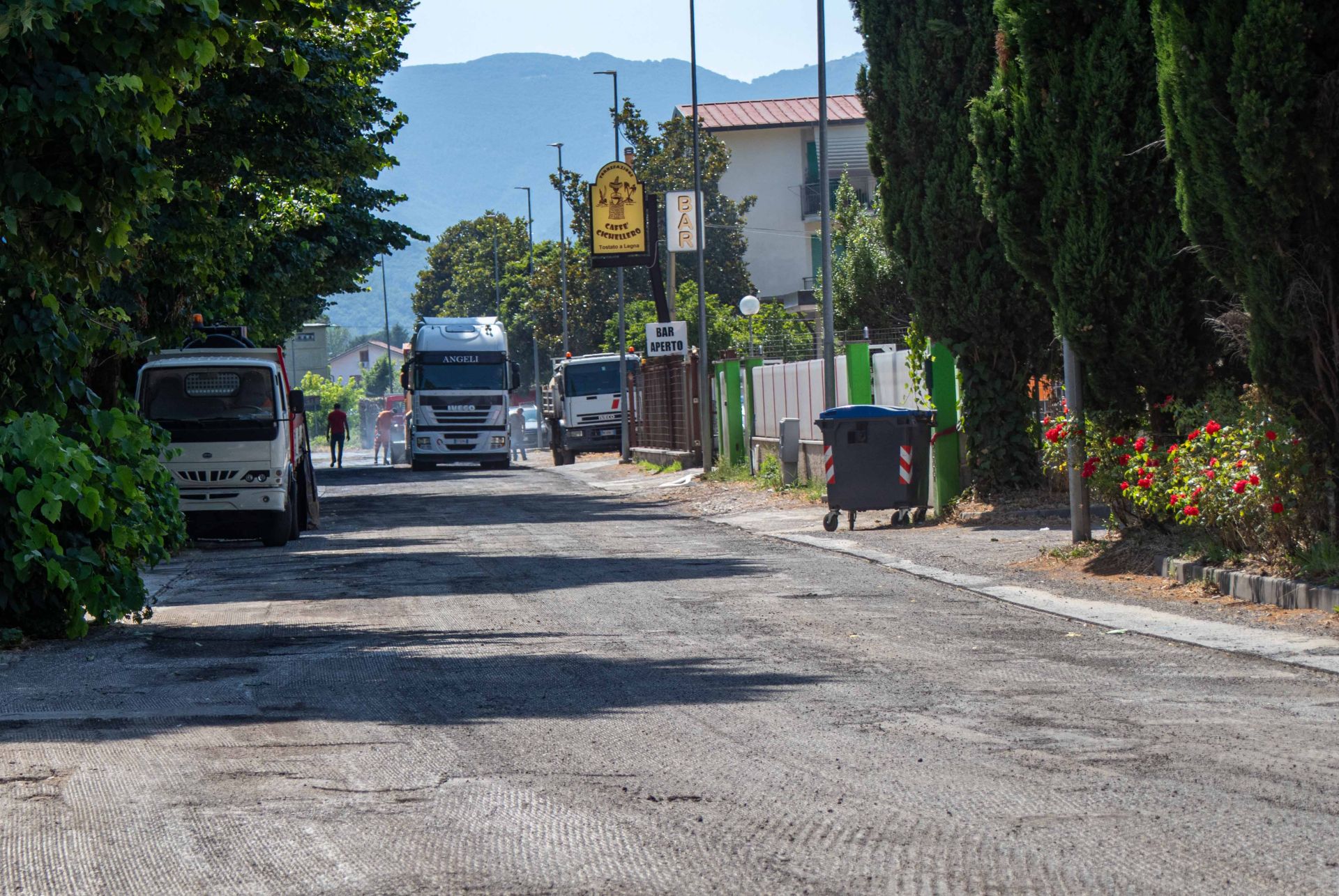 Lavori presso il passaggio a livello di Via Larghetto a Piani Poggio Fidoni