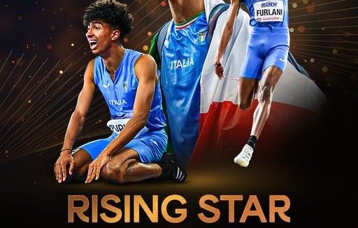 Mattia Furlani vince il ‘Men’s Rising Star Award’: è la stella nascente maschile dell’anno