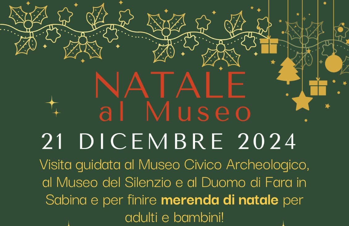 Aspettando il Natale tra cultura e bellezza: un sabato speciale al Museo Civico Archeologico della Sabina Tiberina