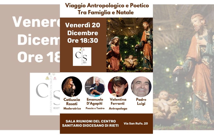 “Viaggio antropologico e poetico sulla famiglia”, incontro pubblico al Centro sanitario diocesano