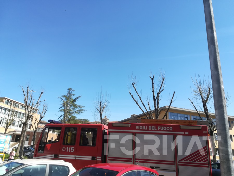 Incendio nella notte in un capannone di viale delle Scienze