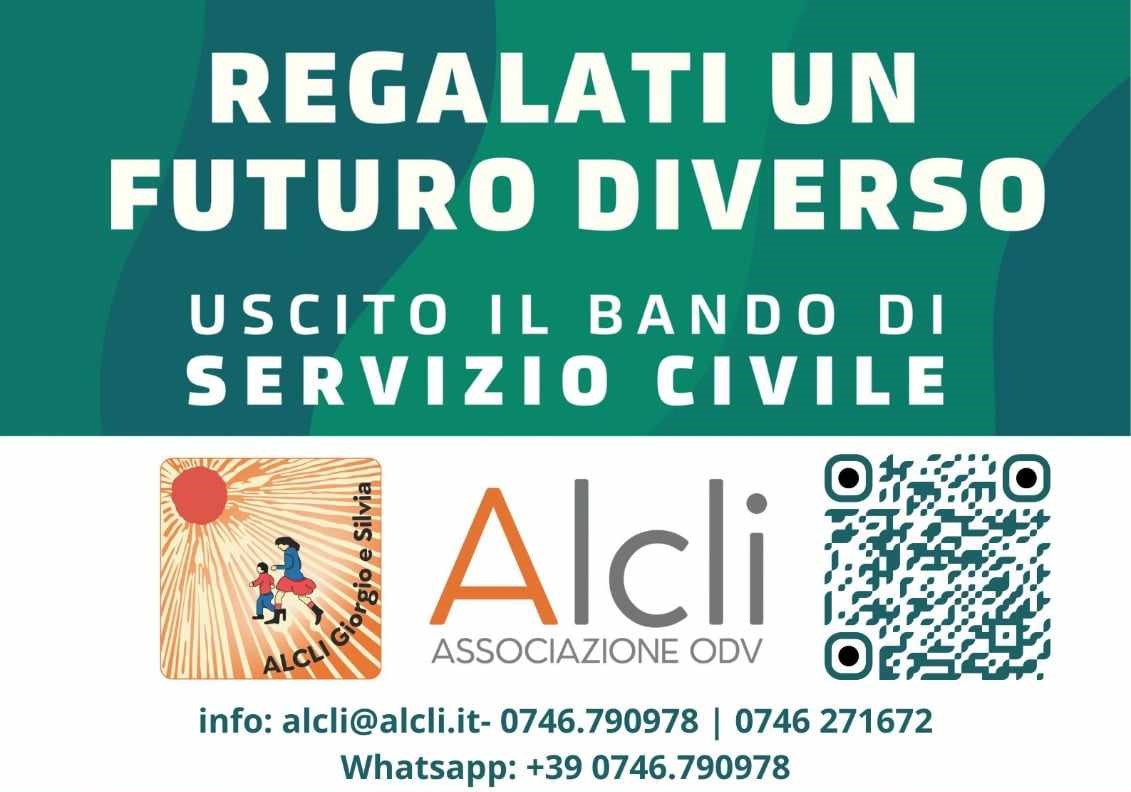 Alcli: riparte il progetto del servizio civile nazionale, 4 i posti disponibili