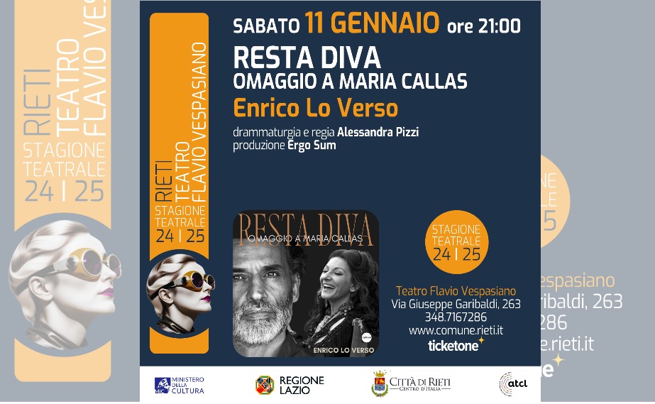 “Resta Diva” omaggio a Maria Callas al Teatro Flavio Vespasiano