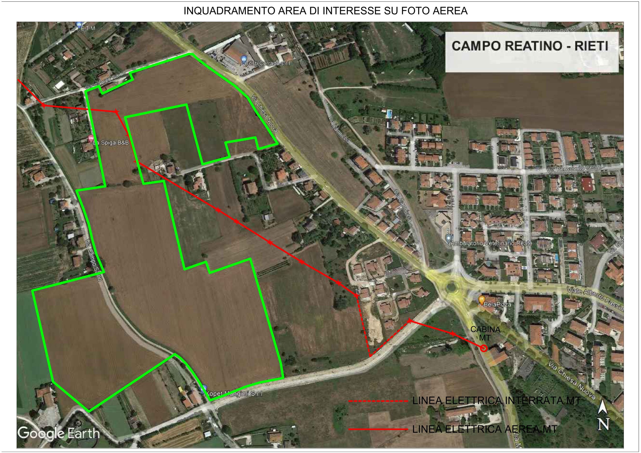 Parere negativo della Regione sull’impianto fotovoltaico ‘Campo Reatino’ a Madonna del Cuore
