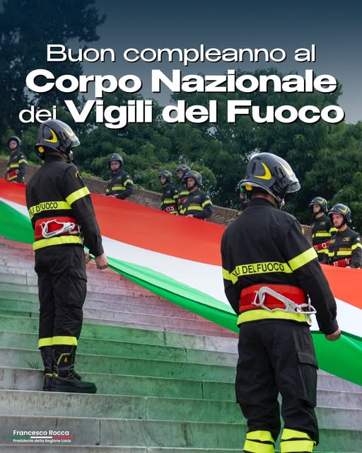 Vigili del fuoco, Rocca: “Corpo compie 86 anni, auguri a questi veri e propri angeli”