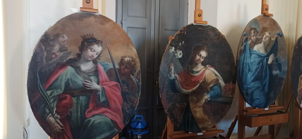 L’assessore Rosati visita il laboratorio di restauro dell’Università della Tuscia
