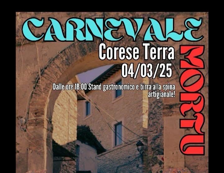 Continuano i festeggiamenti del Carnevale di Fara in Sabina: tutto pronto per martedì 4 marzo con lo storico Carnevale Mortu