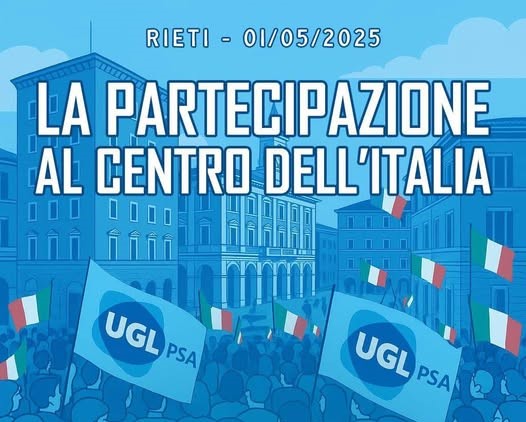 Ugl Psa: festa della partecipazione a Rieti!