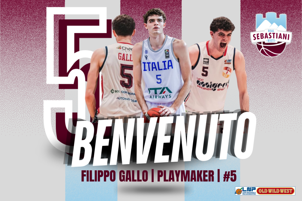 La Sebastiani si rinforza, firmato il Play Filippo Gallo. In campo con la canotta #5. “Qui per dare il mio contributo”