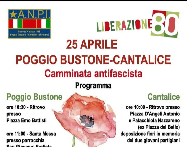Camminata Antifascista del 25 Aprile tra Poggio Bustone e Cantalice