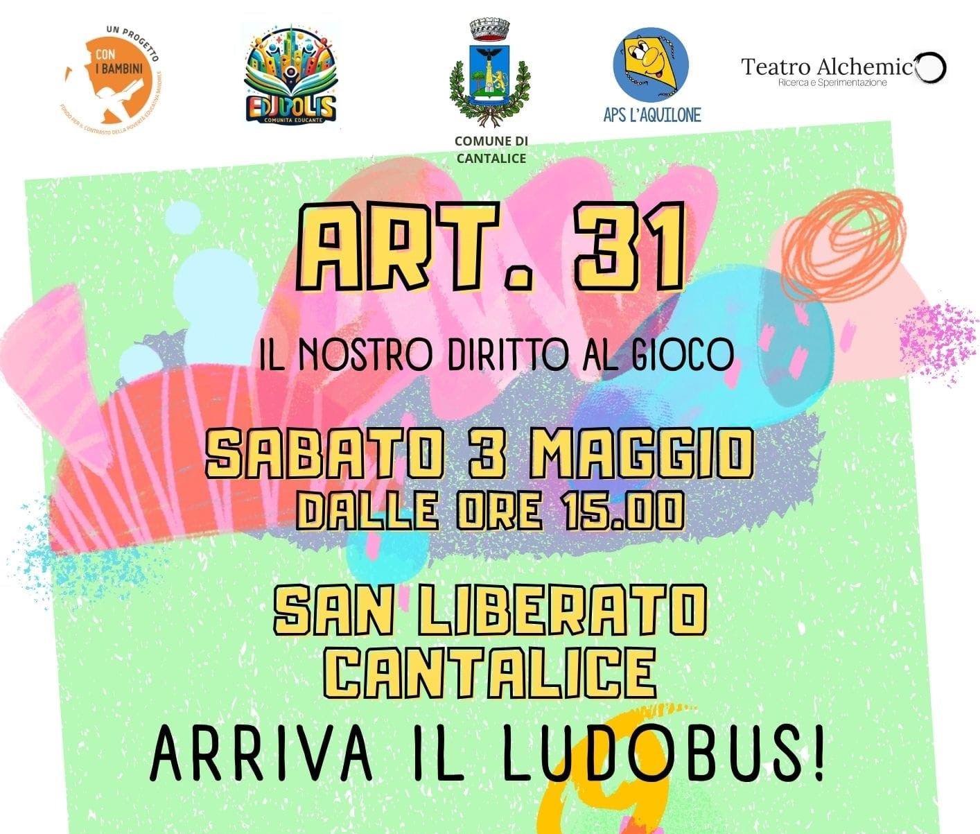 A Cantalice si gioca sul serio: Un pomeriggio per celebrare il diritto al gioco con i giochi di legno del ludobus