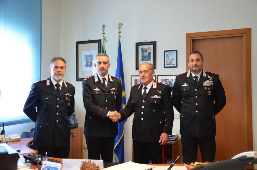 l’Arma dei Carabinieri saluta il luogotenente Pandolfi Alfredo e il brigadiere capo Q.S. Mallia Franco che lasciano il servizio attivo