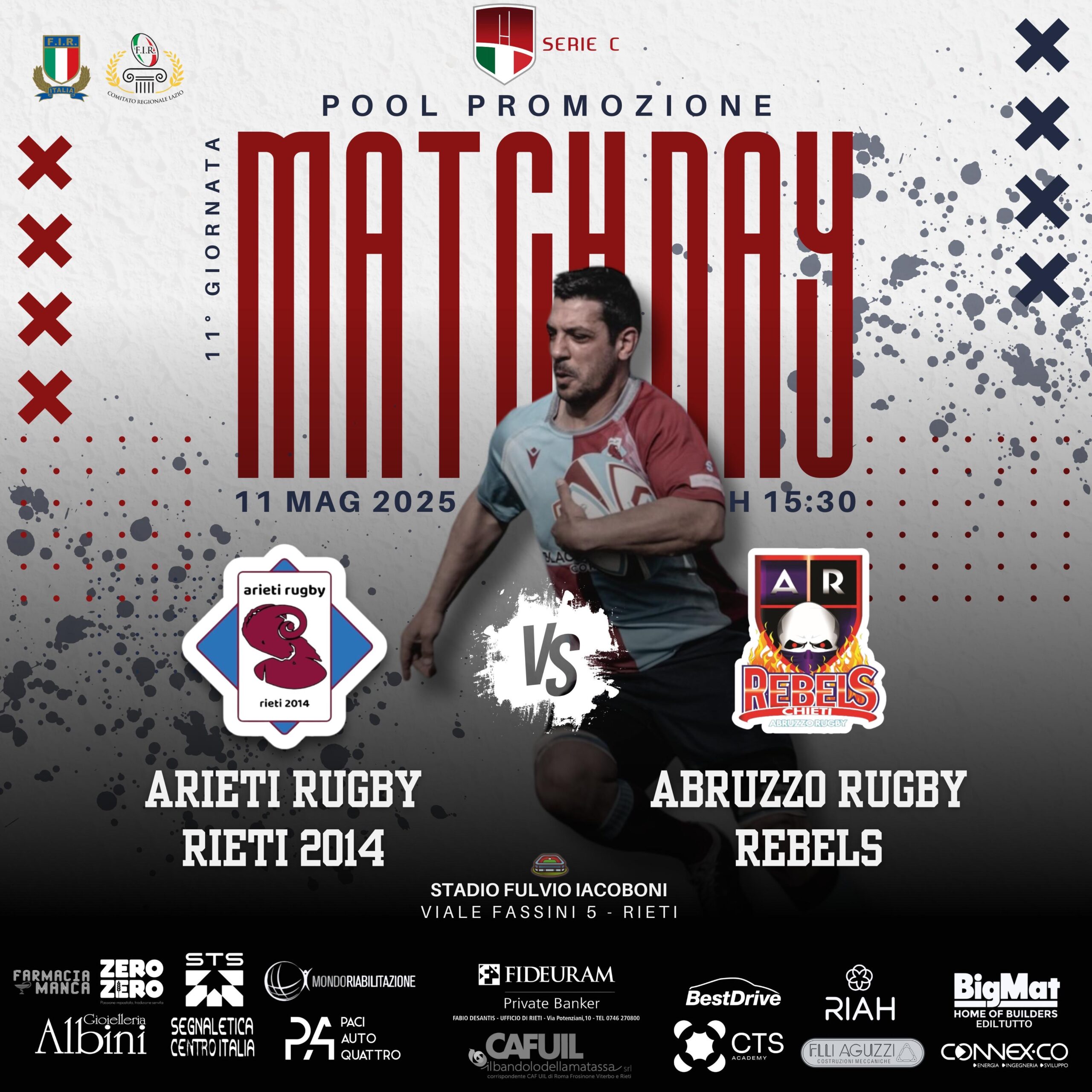 Gli Arieti rugby affrontano gli Abruzzo Rugby Rebels