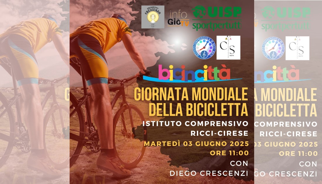 Bicincittà 2025: il 3 giugno ultimo appuntamento con Diego Crescenzi alla ‘Ricci’