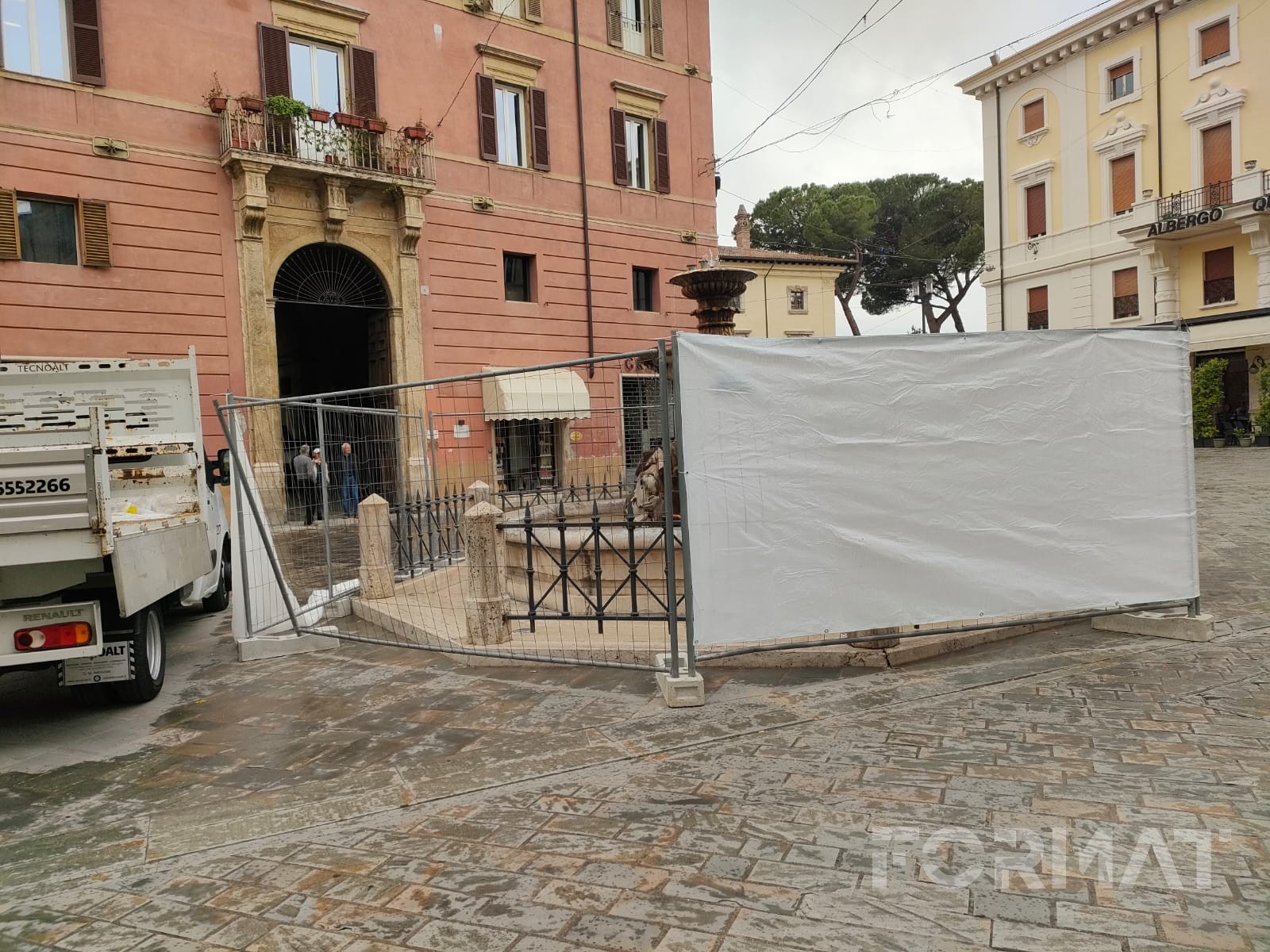 Manutenzione straordinaria della fontana di Piazza Vittorio Emanuele II