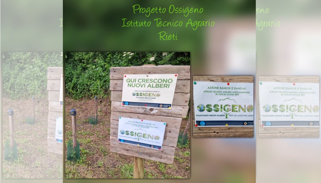 L’istituto tecnico agrario del Luigi di Savoia di Rieti è orgoglioso dei primi risultati del “Progetto Ossigeno”