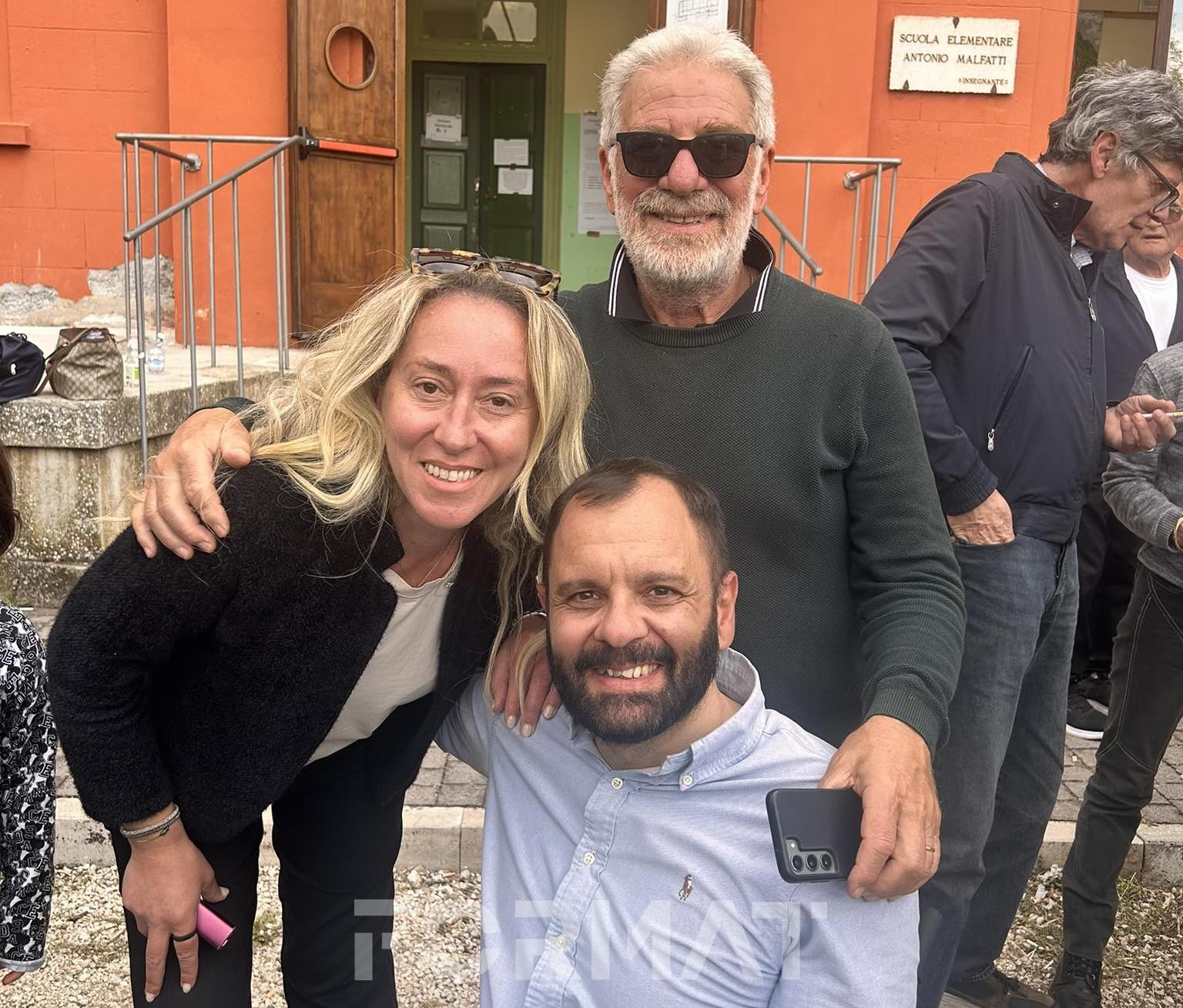 calisse con angelo Toni e Alessia Iachetti calisse con angelo Toni e Alessia Iachetti