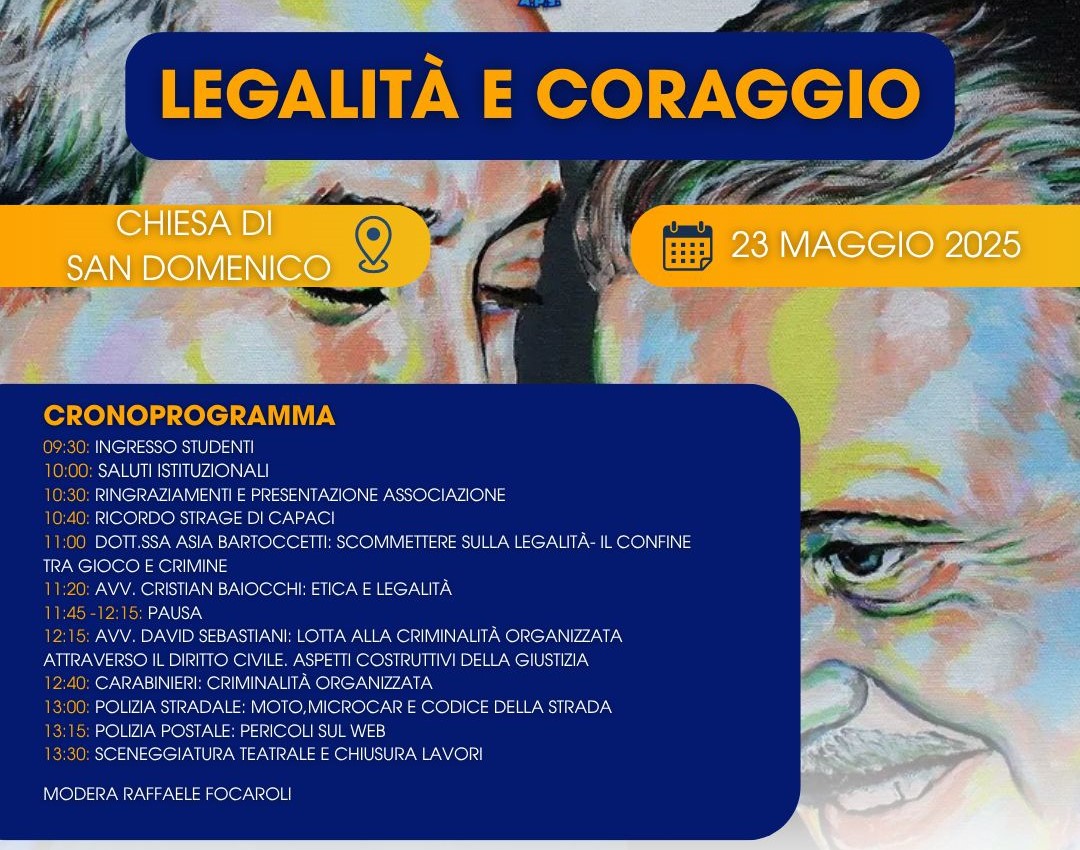 Primo Festival della Legalità per celebrare la memoria e costruire un futuro migliore