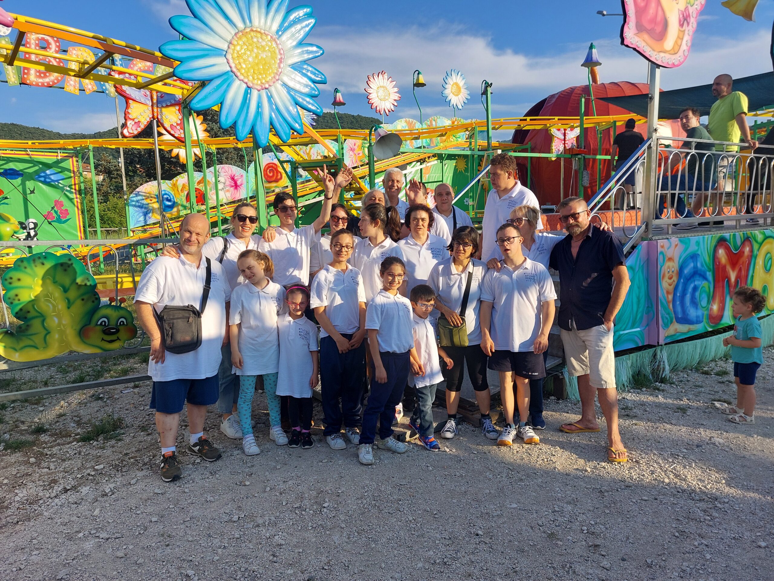 Gli associati dell’Asd Atletica Sport Terapia Rieti sono stati ospiti del Luna Park di Rieti