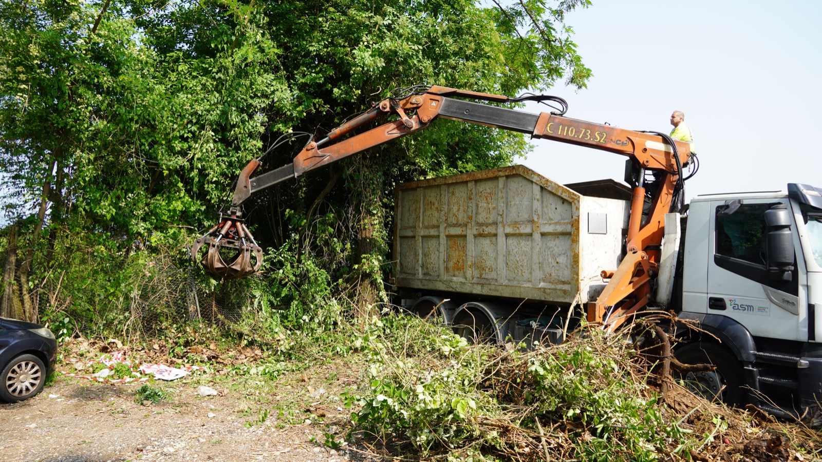 Porta d’Arce, bonificata zona utilizzata come bivacco