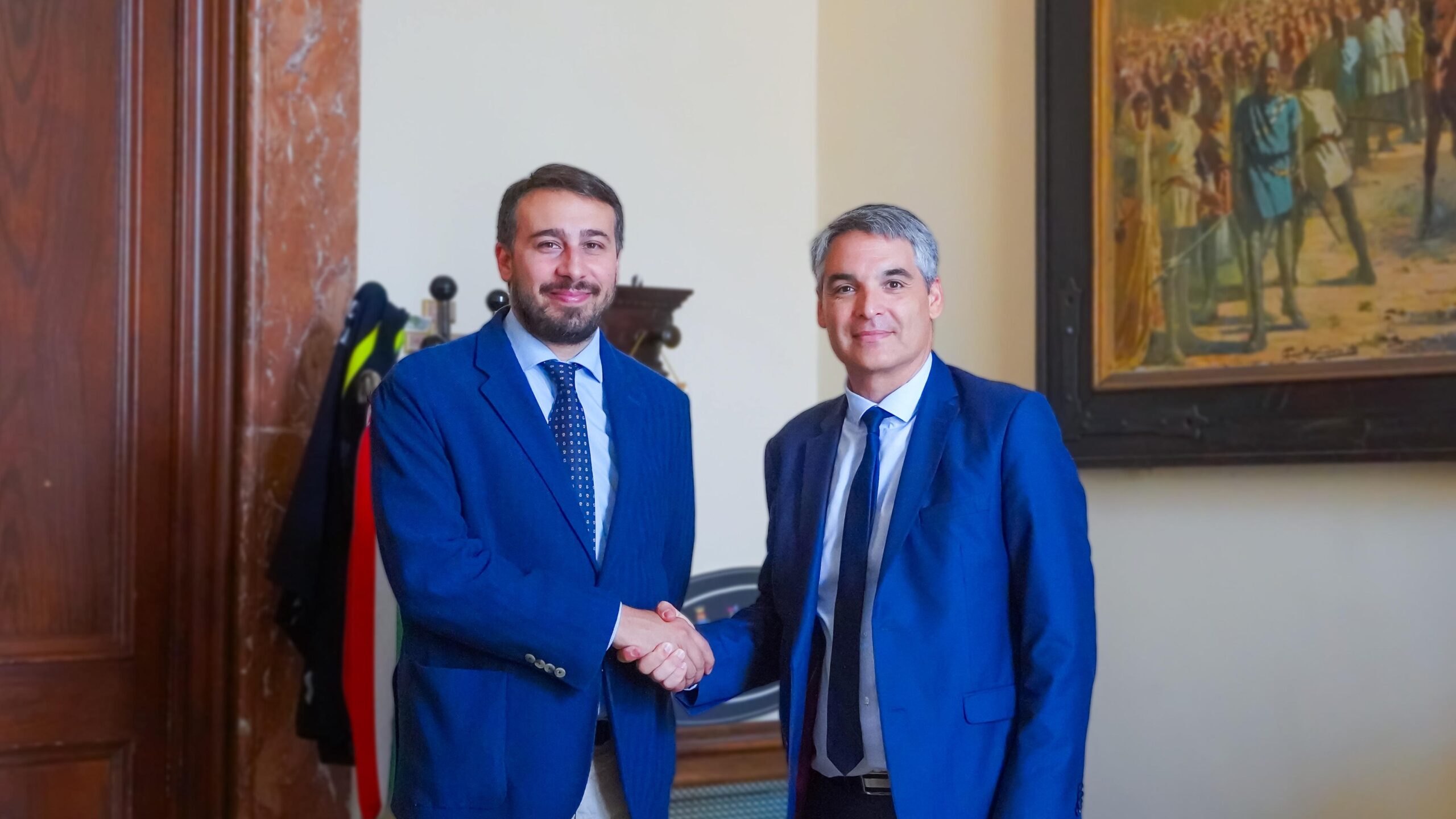 Il Sindaco della Città di Rieti Daniele Sinibaldi ha incontrato il Console Generale di Francia Fabrice Maiolino