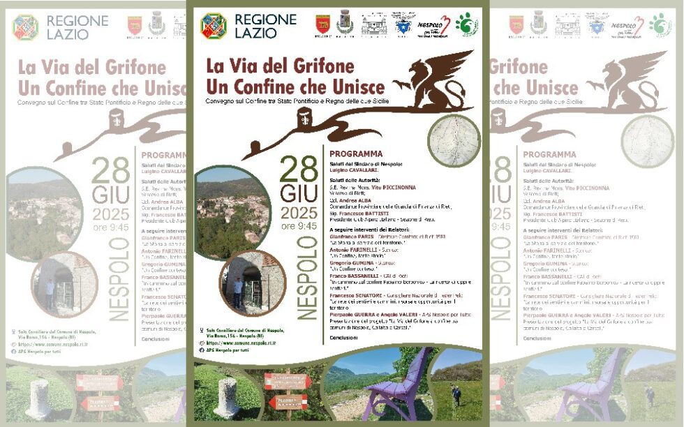 La via del Grifone. Un Confine che unisce. Convegno sul Confine tra Stato Pontificio e Regno delle Due Sicilie
