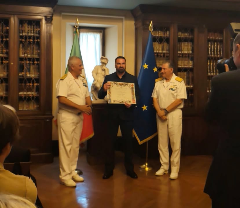 All’archeologo Federico Giletti alta onorificenza di Consigliere Scientifico della Marina Militare per la Disciplina Scientifica