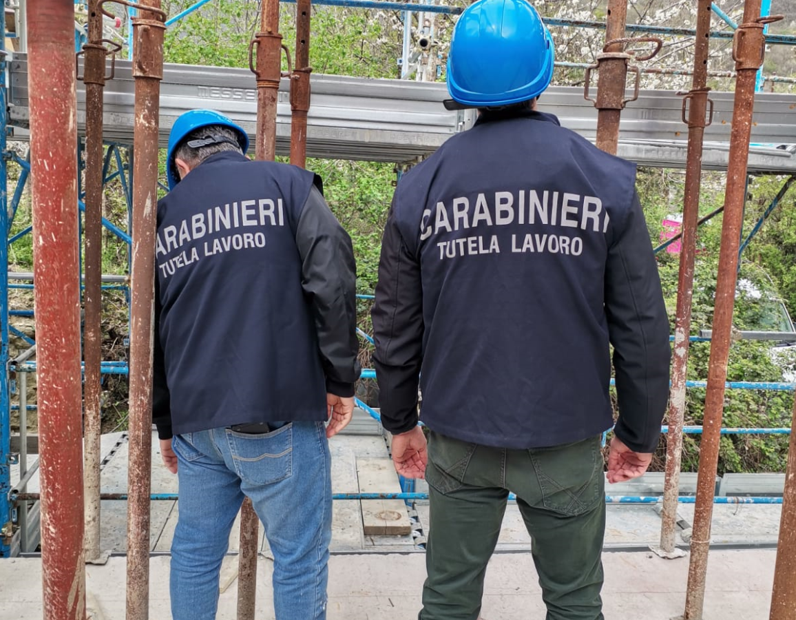Controlli straordinari dei Carabinieri del Nil: riscontrate gravi violazioni in materia di sicurezza e lavoro irregolare