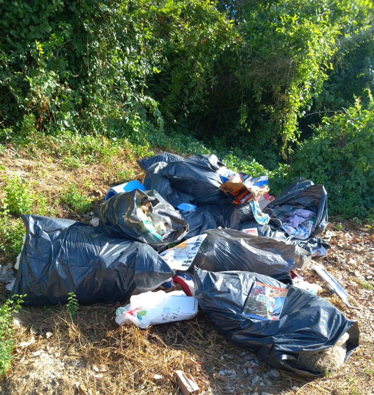Ennesimo atto di inciviltà in via Camposaino, area bonificata e grazie alle indagini individuato il responsabile che sarà deferito all’autorità giudiziaria
