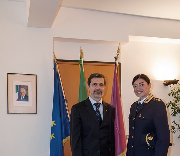 Polizia di Stato: il Questore Fiocco accoglie un nuovo funzionario nella Questura di Rieti