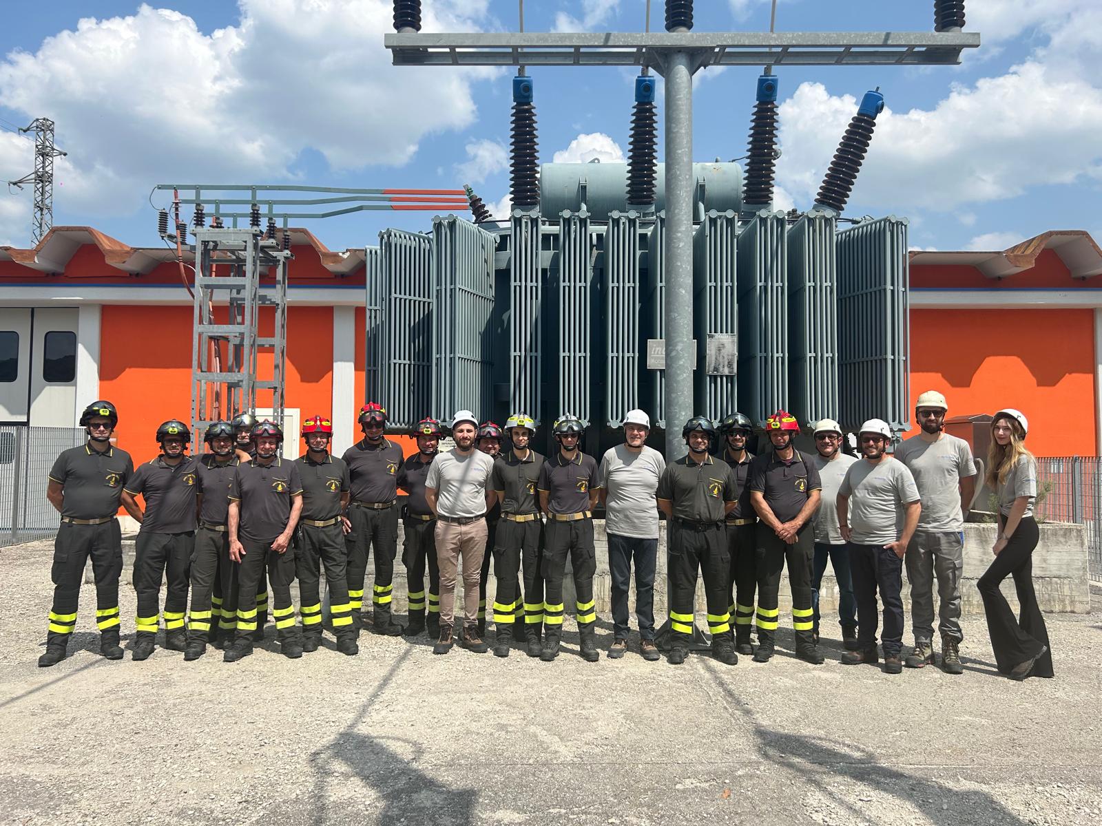 Sicurezza e rischio elettrico: E-distribuzione incontra i Vigili del Fuoco del Comando di Rieti