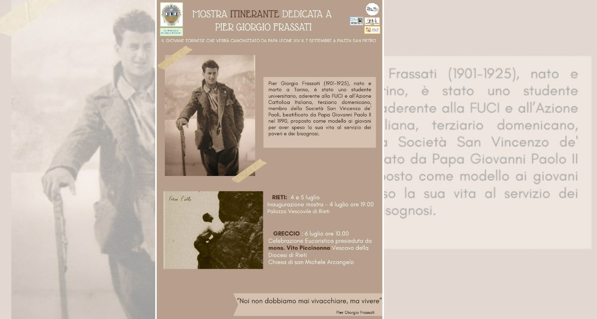 Mostra Pier Giorgio Frassati a Greccio