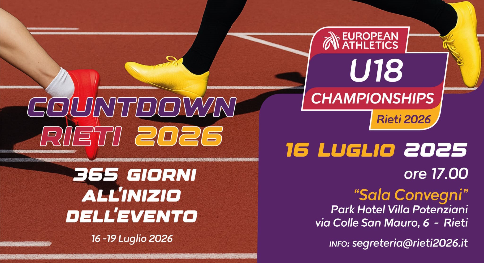 Un anno a Rieti 2026: evento a Villa Potenziani