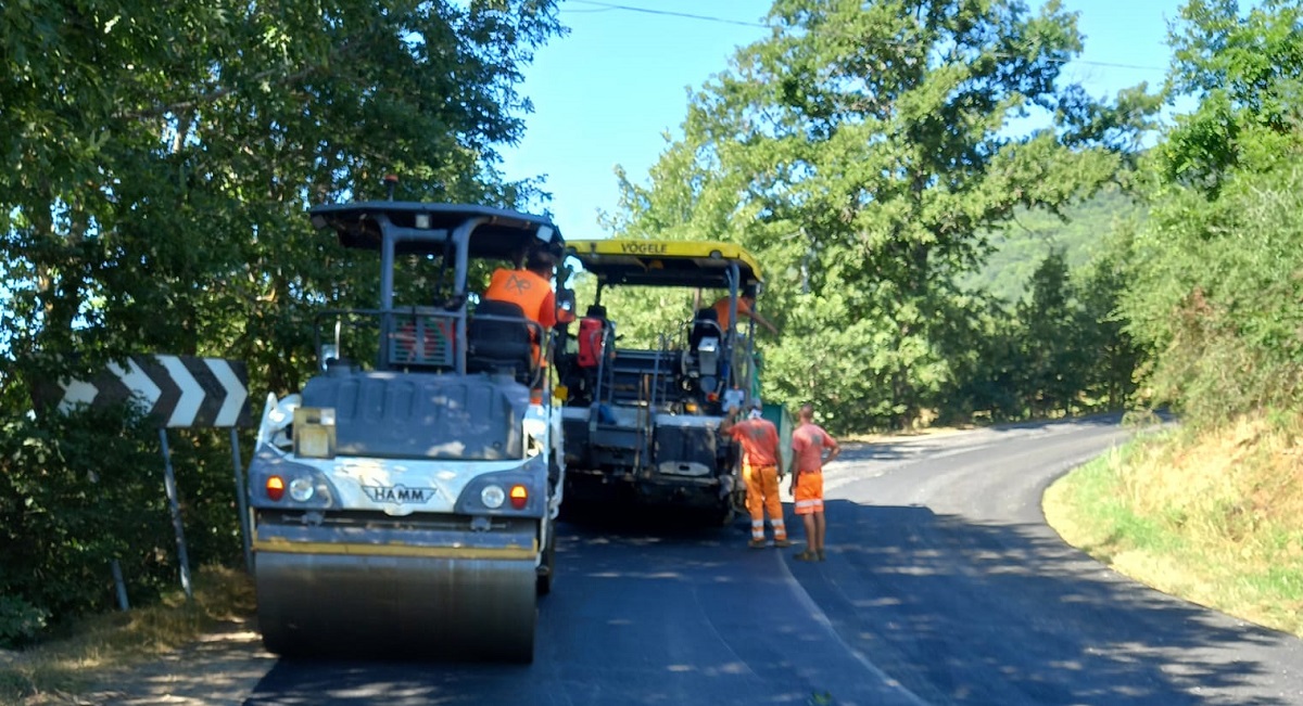 Provincia di Rieti manutenzione delle strade provinciali: interventi in corso sulle SP 7-36-4