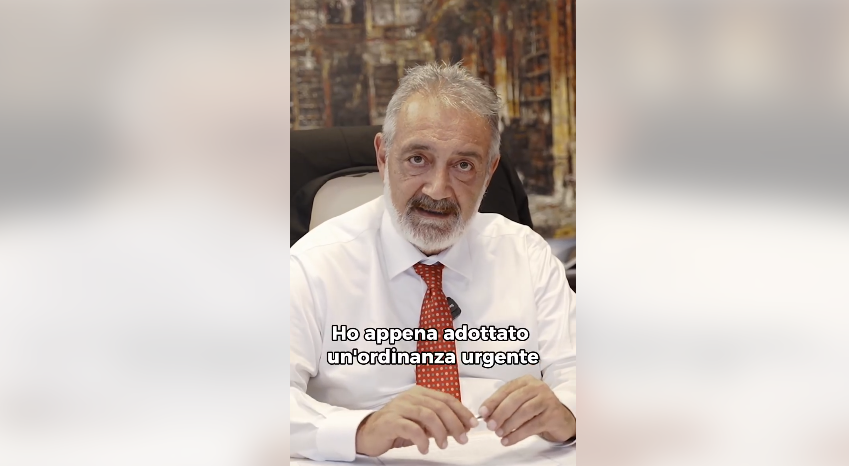 Ordinanza urgente della Regione Lazio valida per tutti i Comuni