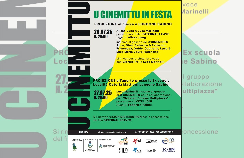 A Longone Sabino ‘U Cinemittu in Festa’, due giorni di cinema e musica