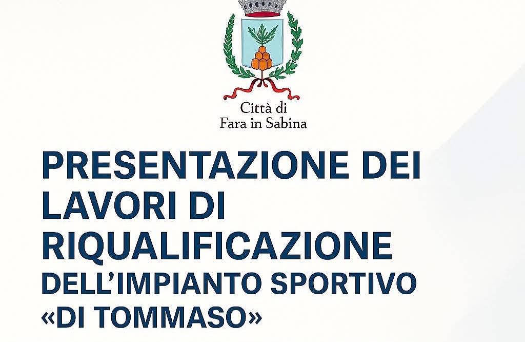 Oggi la presentazione del progetto di riqualificazione dell’impianto sportivo comunale “A. Di Tommaso”