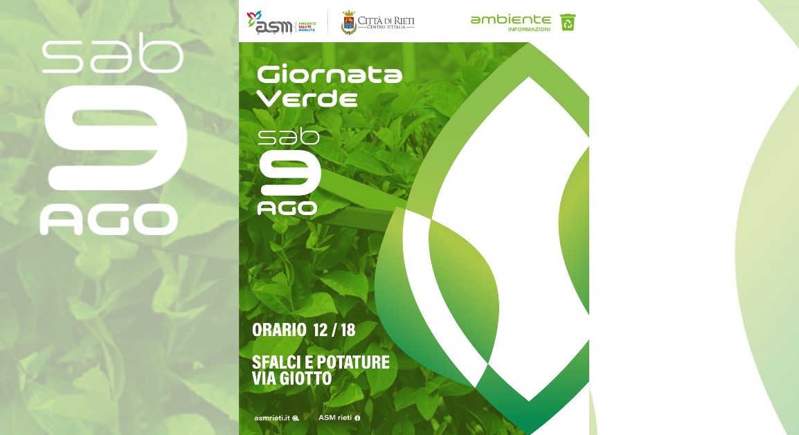 In Via Giotto sabato 9 agosto torna la “Giornata Verde”