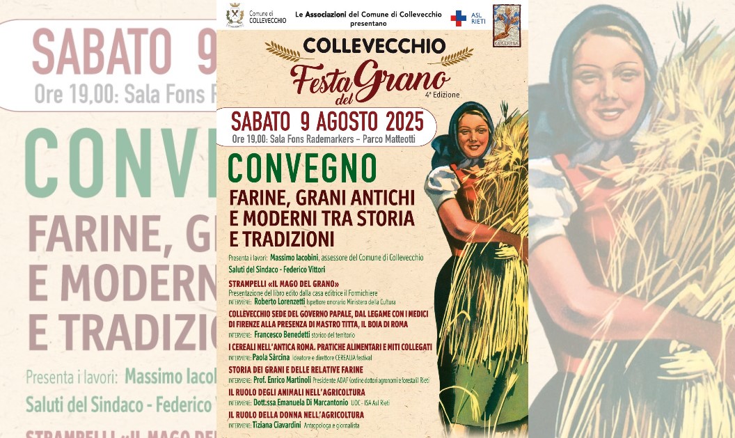 A Collevecchio il 9 agosto, la 4^ edizione della “Festa del Grano”