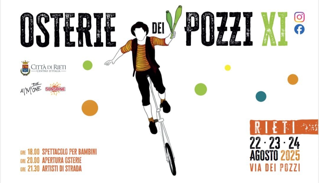 In arrivo le Osterie dei Pozzi: presto il programma dettagliato