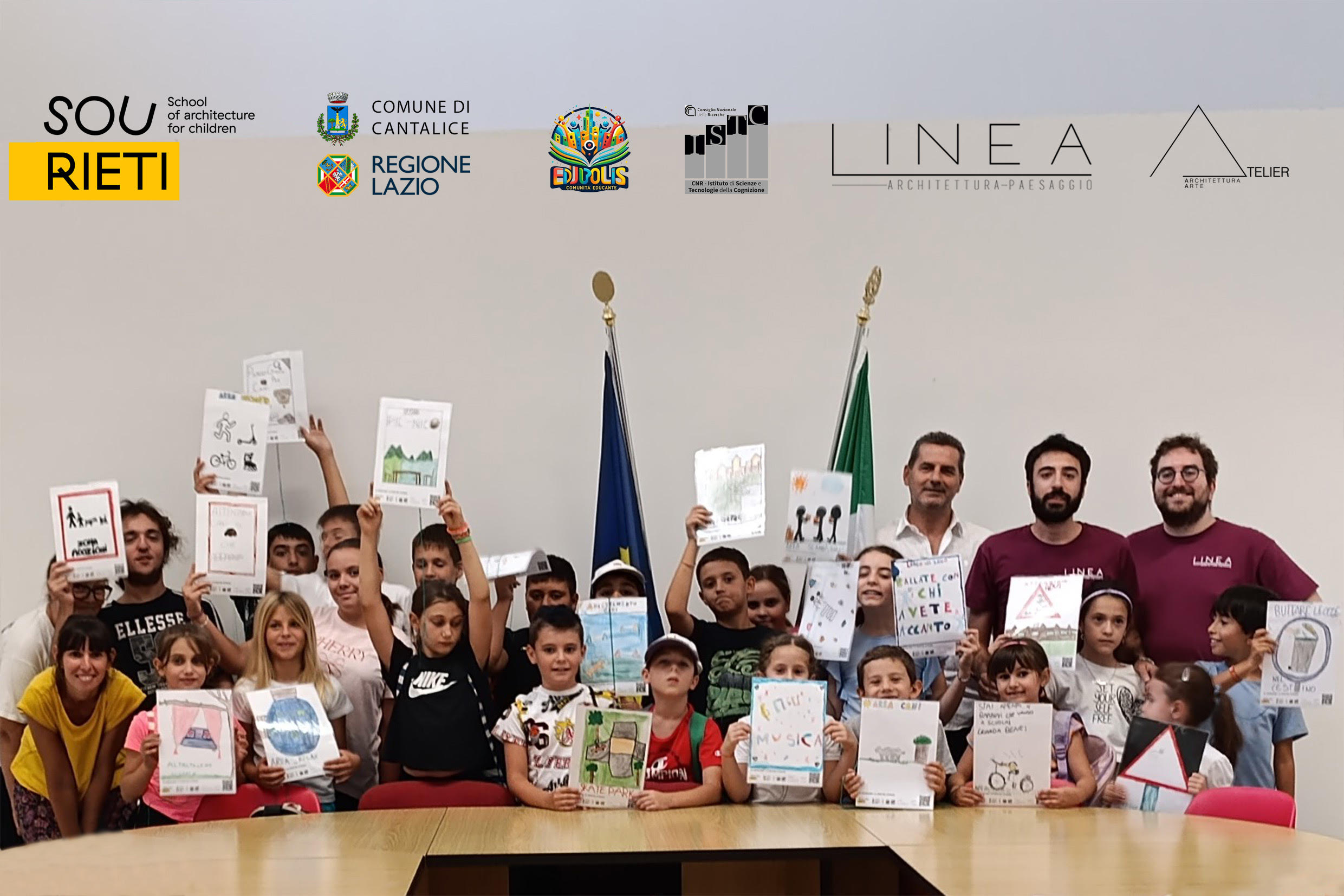 Successo per il laboratorio creativo “Di-segniamo la nostra strada” svolto a Cantalice con i bambini diventati protagonisti della mobilità sostenibile