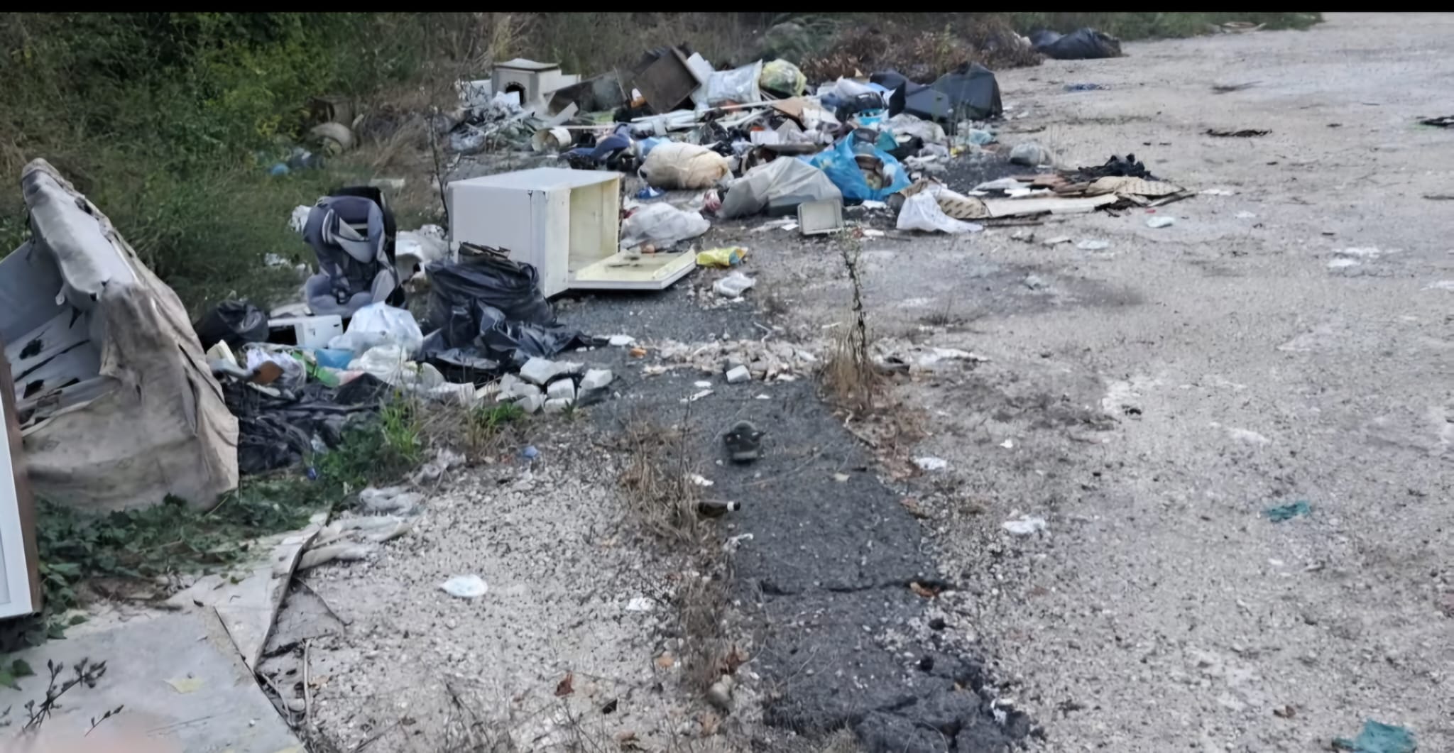 Asm bonifica l’area nei pressi di Casapenta utilizzata come discarica abusiva