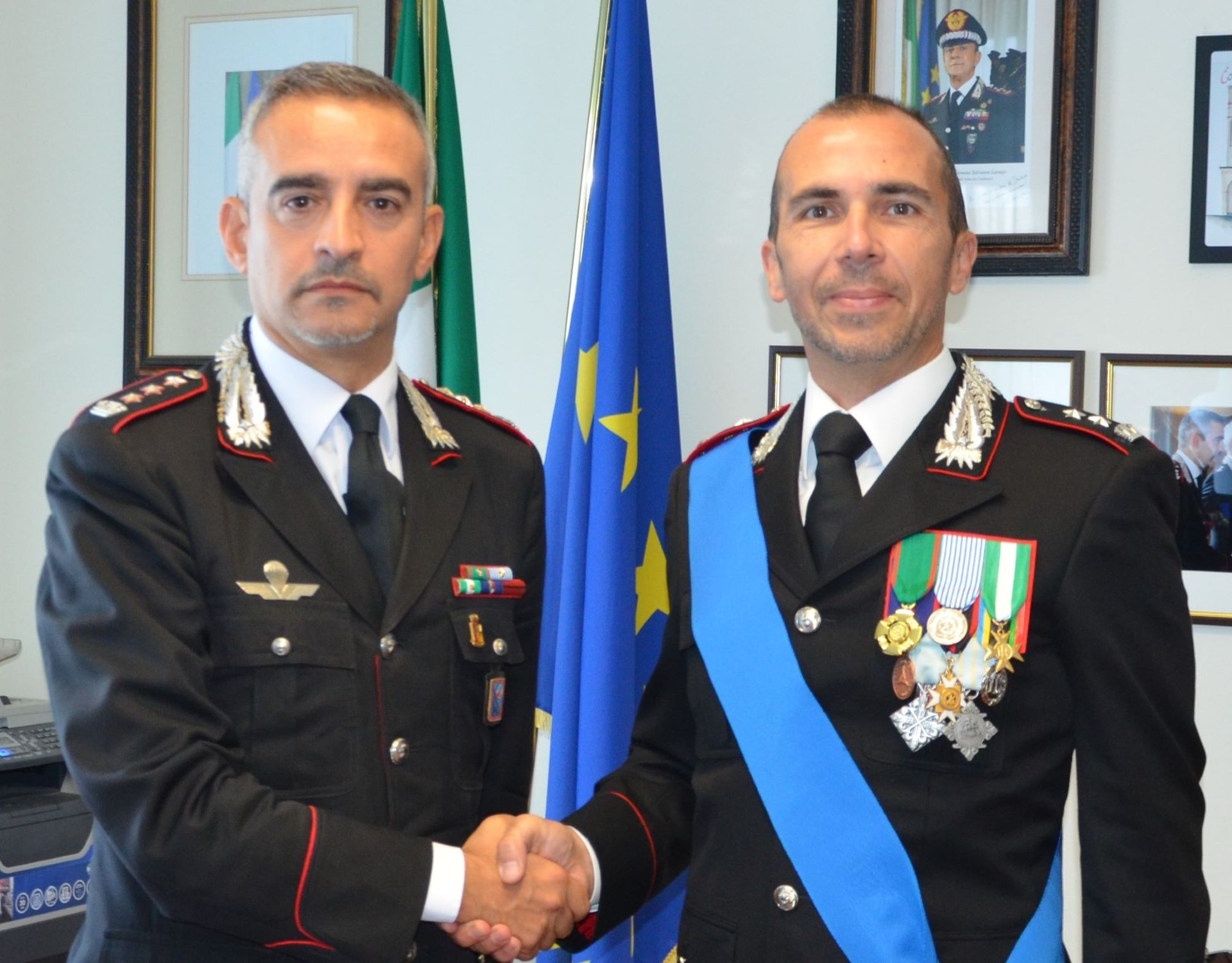 Il Tenente Colonnello Branchinelli, Comandante del Reparto Operativo lascia Rieti