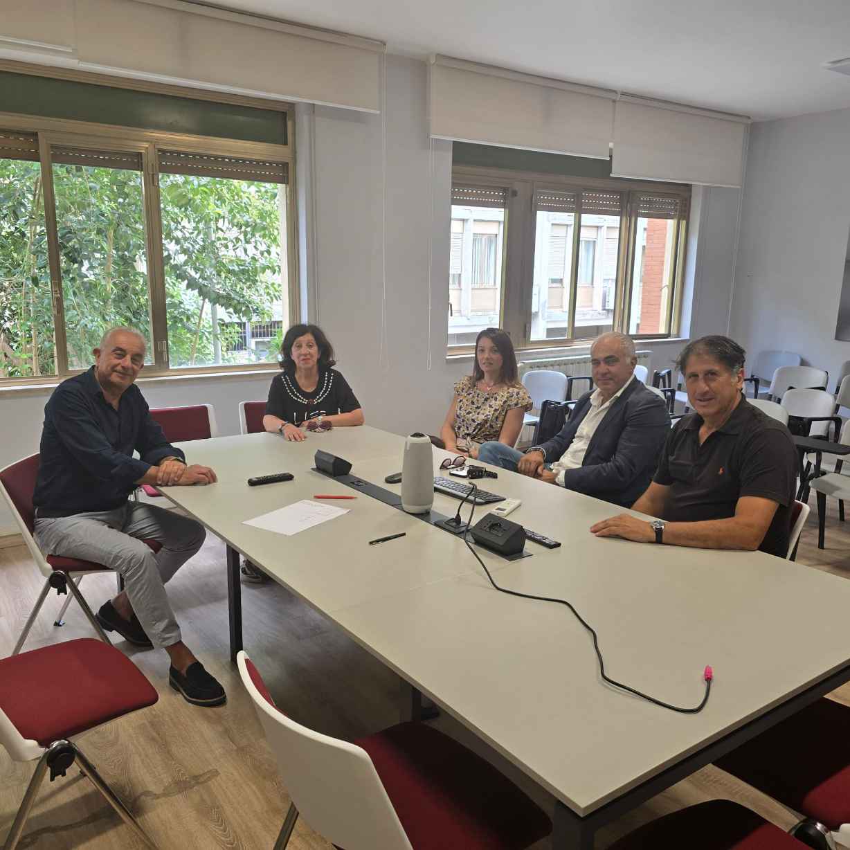 I Consiglieri Paris, Falcetti, Miccadei e l’assessore Nobili,  hanno incontrato il Presidente di APS Maurizio Turina