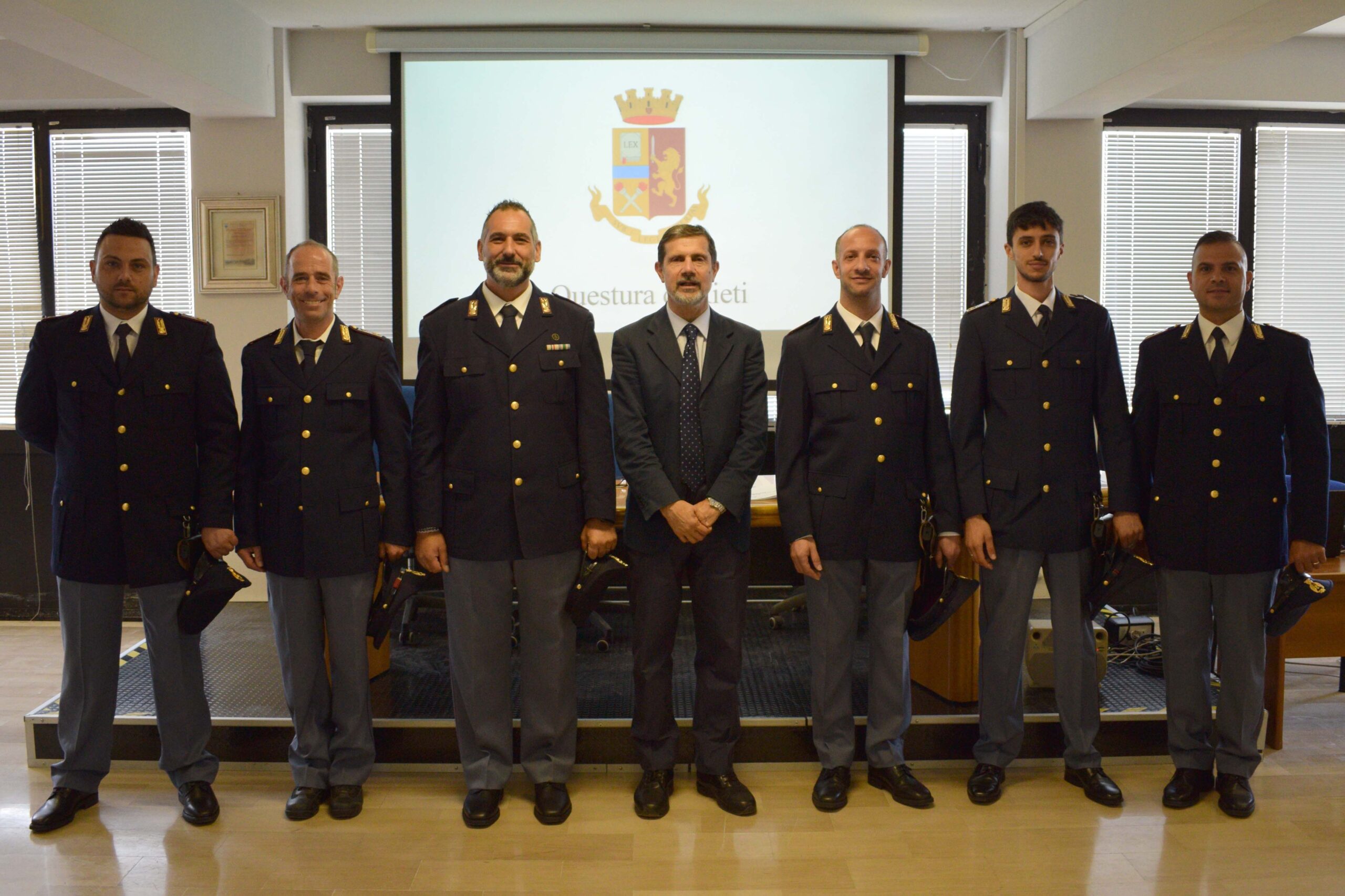 Nuovi poliziotti alla Questura di Rieti