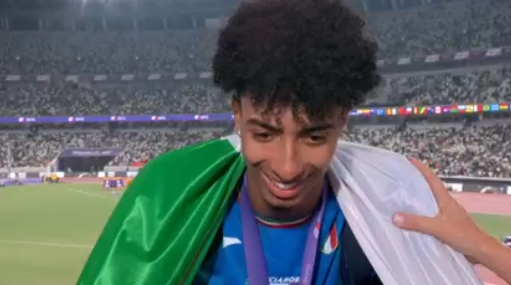 Mattia Furlani iridato e incredulo: “Finché non sento l’inno, non ci credo”