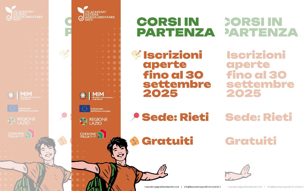 ITS Academy Rieti pronta a partire con due nuovi corsi, giovedì 11 settembre la presentazione