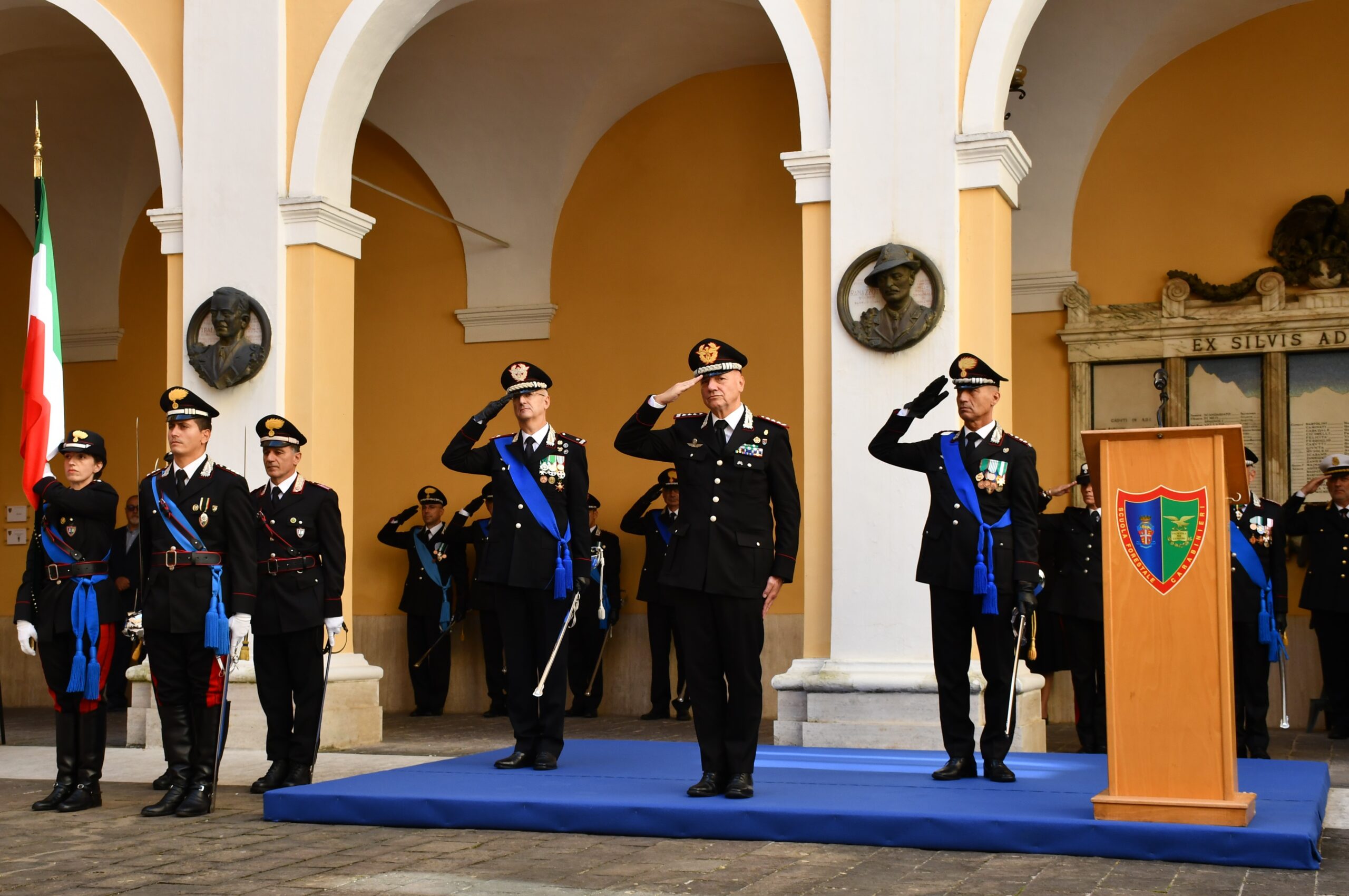 Il Generale Andreatta lascia la Scuola Forestale Carabinieri
