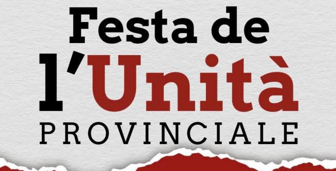 Dal 19 al 21 settembre 2025 torna a Fara in Sabina la Festa de L’Unità Provinciale